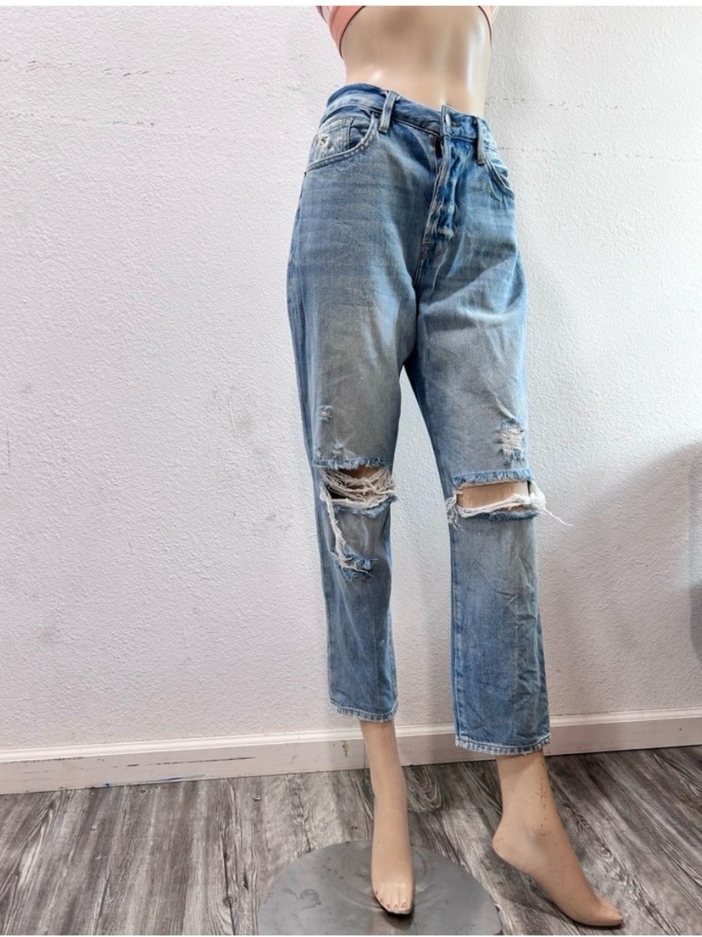 Frame Denim distressed Light Blue Jeans size:27 - Picture 13 of 16